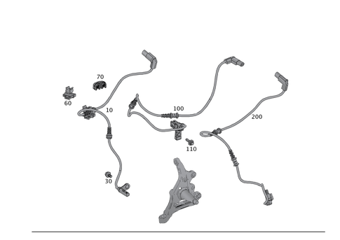Front Axle Wiring for 2014 Mercedes-Benz SLK55 AMG #0