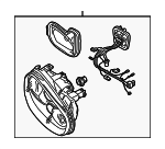1J0941017D - Electrical: Headlamp Assembly for Volkswagen: Golf, R32 Image