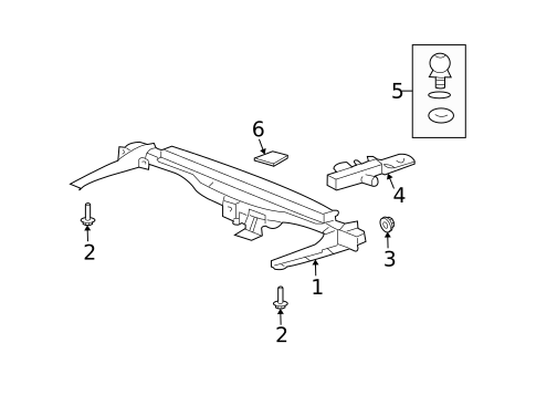 Trailer Hitch Components for 2007 Mercury Mariner #0
