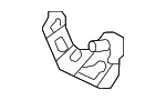 65696TBAA00ZZ - Body: Frame Rail End Bracket for Honda Image