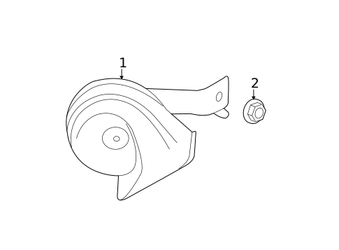 Horn for 2020 Chevrolet Sonic #0