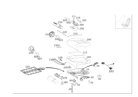 Left Seat for 2009 Mercedes-Benz ML320 #0