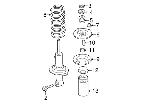 Struts & Components for 2010 Nissan Frontier | Nissan Of