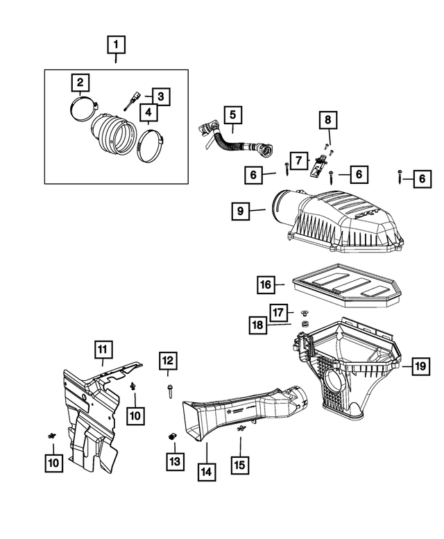 68472544AA - : Air Cleaner Cover for Mopar Image