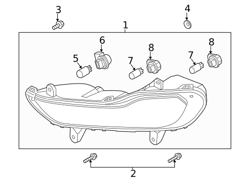 Bulbs - Chassis for 2016 Ford Escape #5