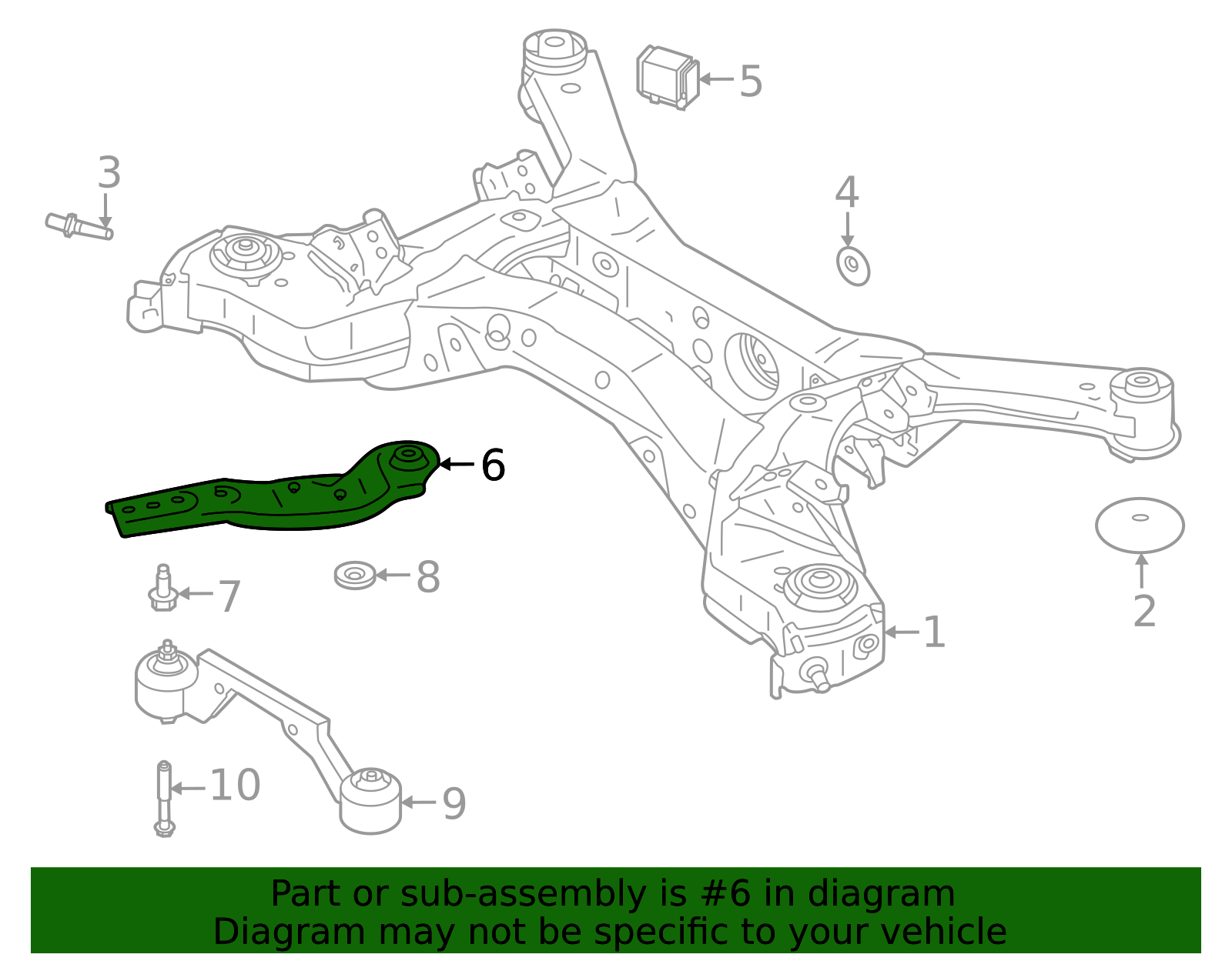 554523JA0B - Suspension Sub-Frame Reinforcement Bracket 2013-2026