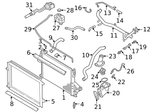 Radiator & Components for 2007 Volvo XC70 #0