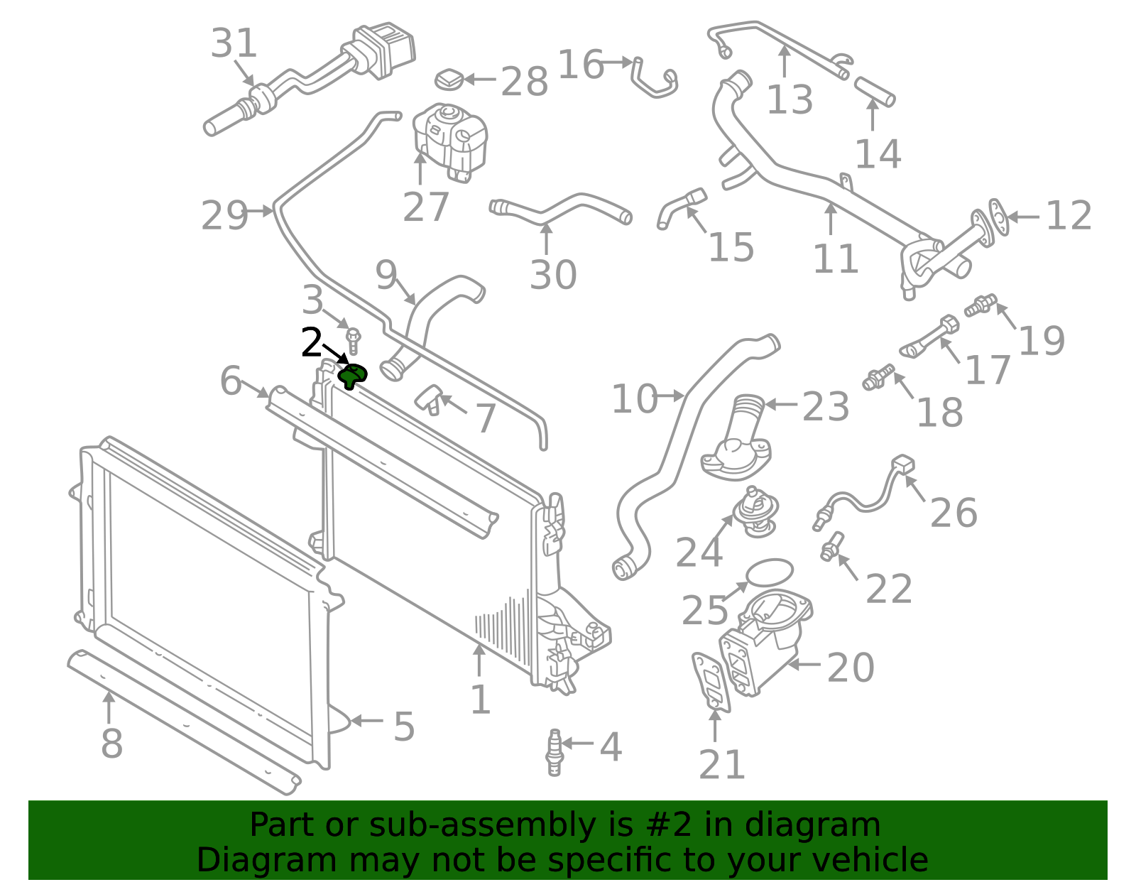 30680758 - Radiator Bracket - 1999-2009 Volvo | Volvo OEM Parts Direct