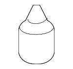 9054109080 - Body: Hood Cushion for Lexus: ES300, ES330 Image