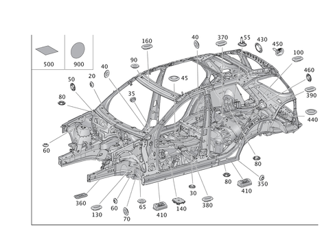 Expansion Plugs, Grommets for 2016 Mercedes-Benz GLE400 #0