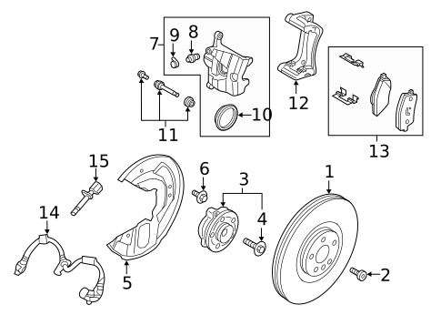 Front Brakes for 2019 Volvo XC40 #1