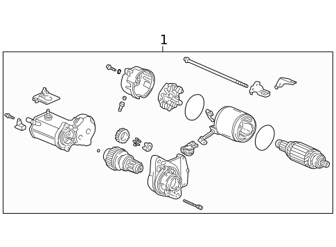 Starter for 2001 Acura Integra #1