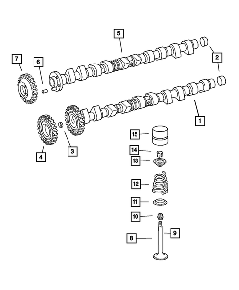 Camshafts and Valves for 2006 Dodge Sprinter 3500 #0