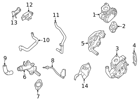 EGR & Related Components for 2025 Nissan Rogue #0