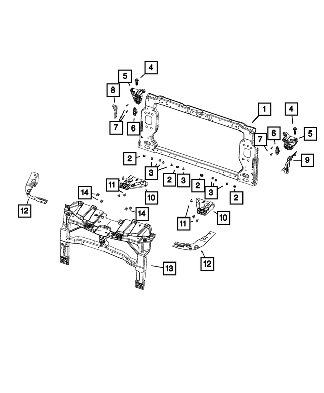 6510270AA - Frame, Bumper and Fascia: Hex Flange Head Screw And Washer for Chrysler: 200 | Dodge: Dart | Jeep: Cherokee Image