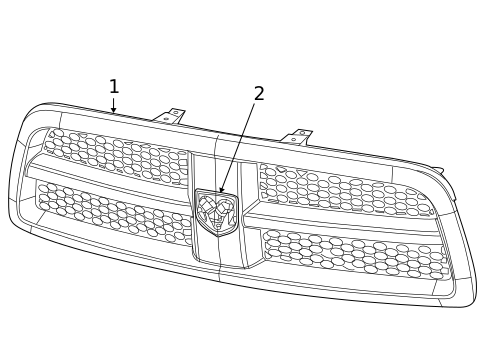Grille & Components for 2012 Ram 1500 #0