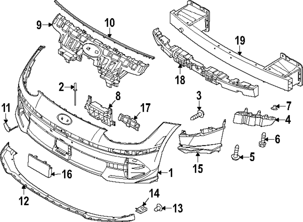 Genuine OEM Bumper Bracket Part# 86552-KL000 Fits 2023-2025