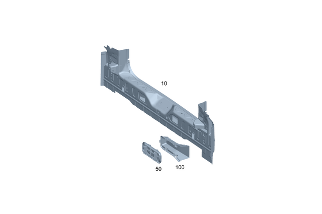 2958301600 - Rear End/Rear Panel: Vent Flap for Mercedes-Benz Image image