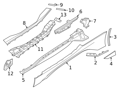 Exterior Trim - Pillars for 2020 BMW i8 #1