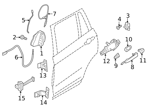 Lock & Hardware for 2016 BMW X4 #1