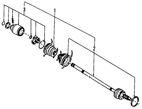 Axle Shafts & Joints for 1993 Subaru SVX #1