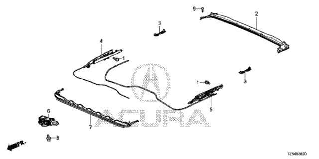 Roof Slide Components for 2018 Acura MDX #0