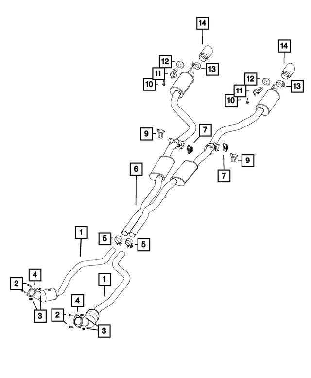 68474161AD - Exhaust: Exhaust Pipe And Converter, Left for Mopar Image
