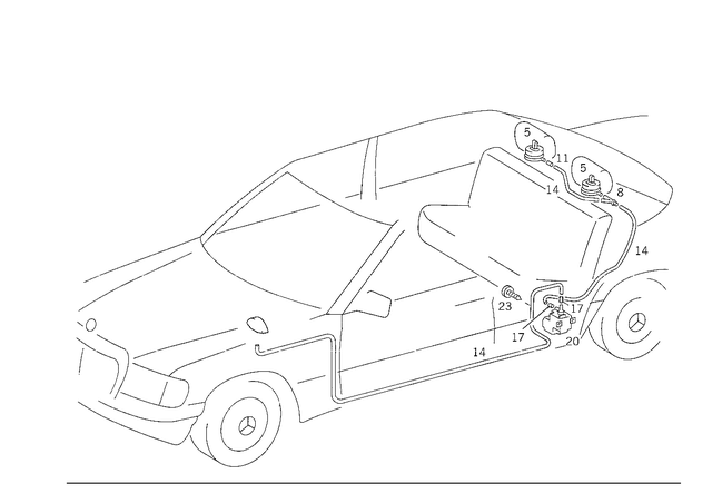 8000478 - Vacuum System: Valve for Mercedes-Benz: 200, 200D, 230, 240D, 280, 280CE, 280SE, 300D, 300E, 300SE, 300SEL, 380SE, 380SEC, 380SEL, 380SL, 560SEL Image image