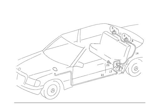 Rear Headrest Adjustment for 1986 Mercedes-Benz 300E #1