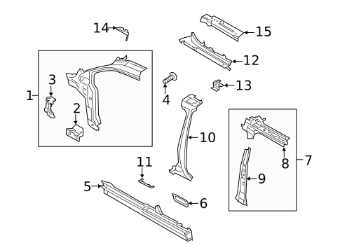 Hinge Pillar for 2019 Ford Transit Connect #1