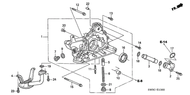 Oil Pump for 2003 Acura NSX #0
