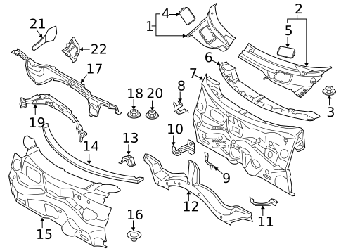 Cowl for 2014 Mini Cooper Countryman #0