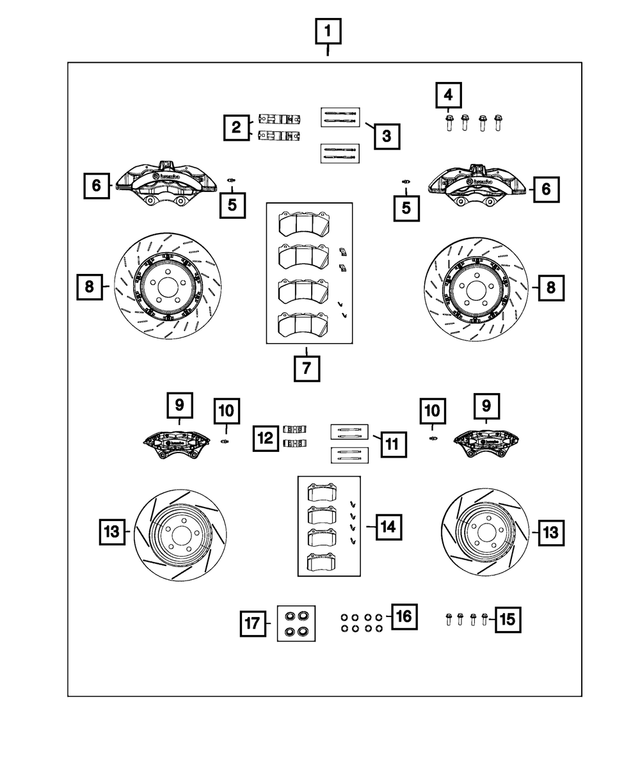 5175109AA - Mopar Accessories - Component Parts: Disc Brake Caliper Assembly, Left for Mopar Image