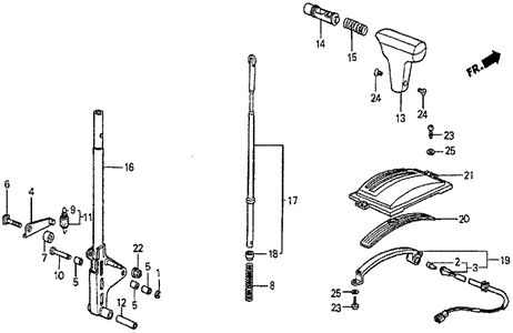 Select Lever for 1984 Honda Prelude #0