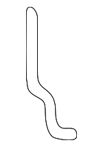 1J5827516B - Body: Rod for Volkswagen: Jetta Image