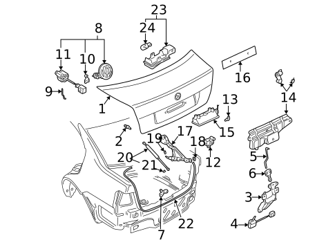 Lid & Components for 2005 Volkswagen Jetta #0