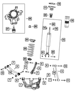 68077935AA - Rear Suspension: Bolt Cover Cap for Mopar Image