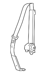 19148930 - Electrical: Center Seat Belt for Cadillac: Escalade EXT | Chevrolet: Avalanche Image