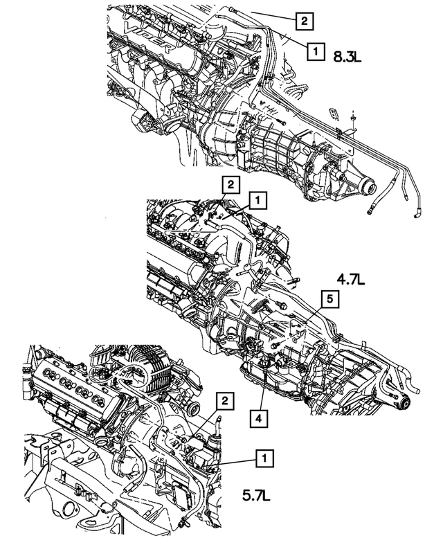 55366286AB - : Fuel Line Bracket for Mopar Image