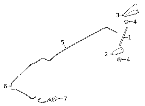 Antenna & Radio for 2018 Kia Sorento #0