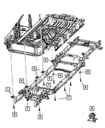 68505696AA - Frame, Bumper and Fascia: Body Hold Down Cushion for Mopar Image