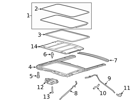 Sunroof for 2010 Ford Escape #1