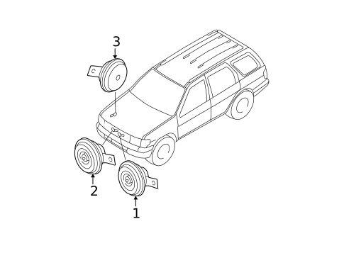 Anti-Theft Components for 1996 Nissan Pathfinder #0