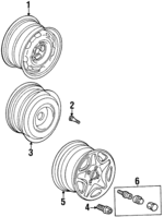 1H0601025R091 - Suspension: Wheel, Alloy for Volkswagen Image