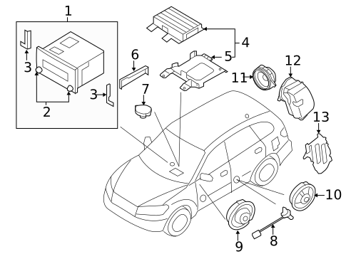 Sound System for 2010 Hyundai Santa Fe #0