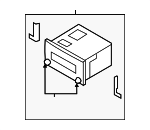 965600W030BS - Body: Radio for Hyundai: Santa Fe Image