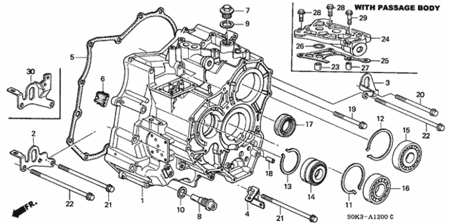 5AT Transmission Housing for 2000 Acura TL #0
