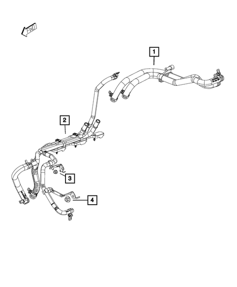 Air Conditioner and Heater Plumbing for 2021 Ram 2500 #2