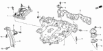 17100PE0673 - : Manifold, In for Honda Image
