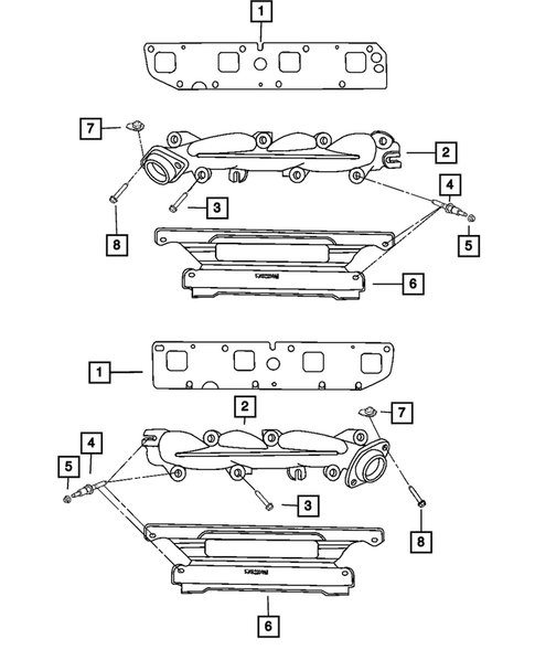 Manifolds and Vacuum Fittings for 2008 Jeep Grand Cherokee #1